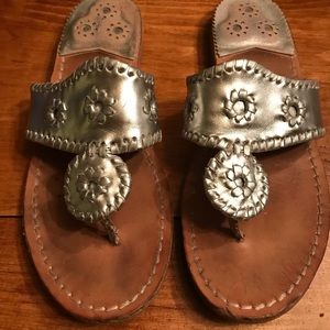 Silver Jack Rogers Sandals